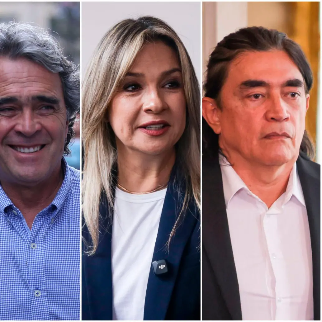 Los precandidatos presidenciales María Fernanda Cabal, Sergio Fajardo, Vicky Dávila y Gustavo Bolívar. FOTOS: Colprensa