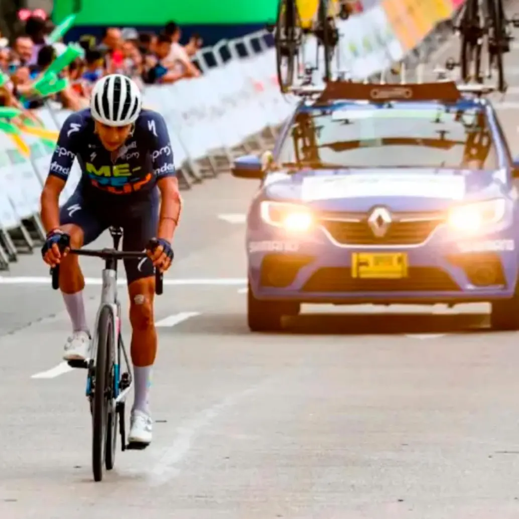 El ciclista boyacense Diego Camargo, del Team Medellín, ganó la sexta etapa del Clásico RCN, que terminó tras subir el mítico Alto del Sifón, ubicado a 4.100 metros sobre el nivel del mar. FOTO: CORTESÍA ÁNDERSON BONILLA