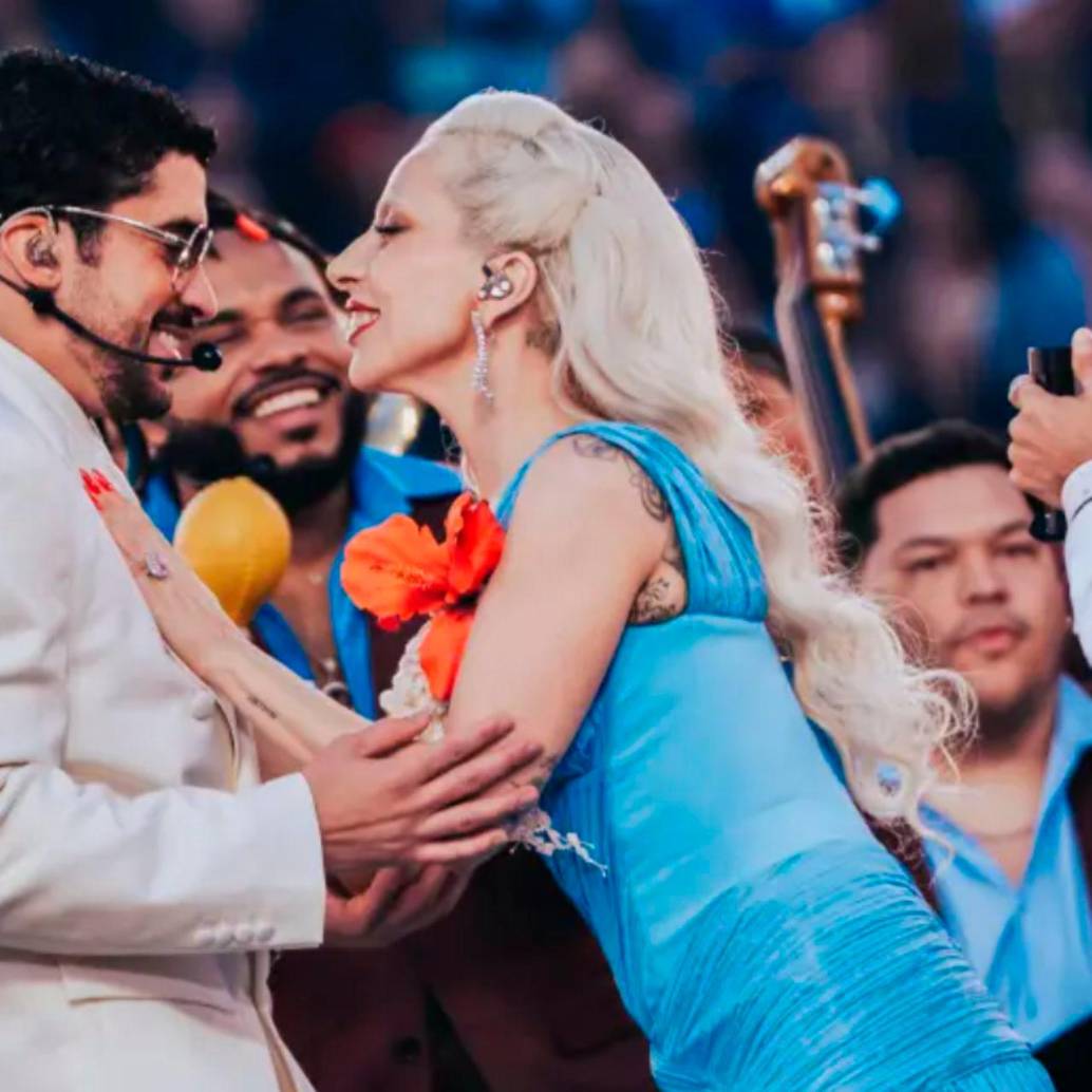Bad Bunny invitó a Lady Gaga y a Ricky Martin a su show en el medio tiempo del Super Bowl. FOTO: Cortesía Edwin Rodríguez / Bad Bunny