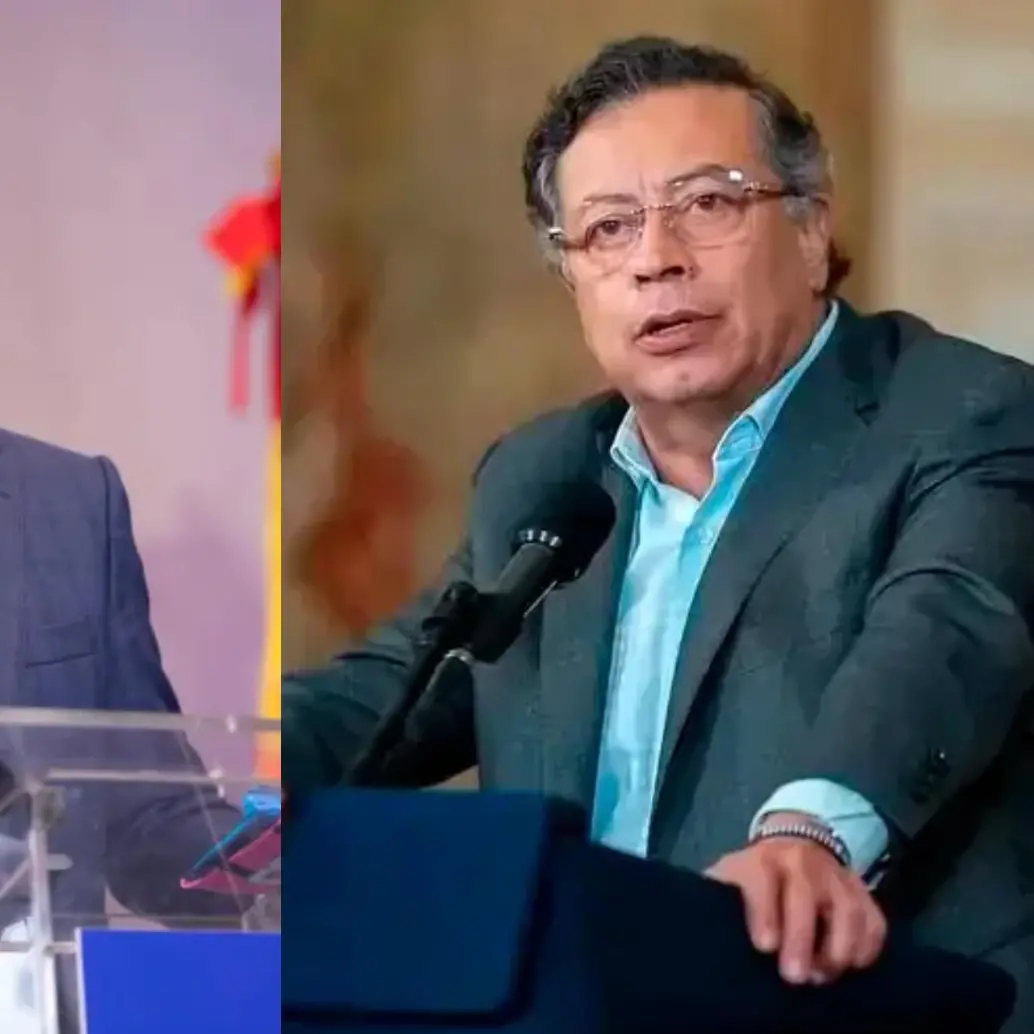 Guillermo Herrera, presidente de Camacol, y el presidente Gustavo Petro, chocan por las causas de la crisis de vivienda. Foto: Cortesía