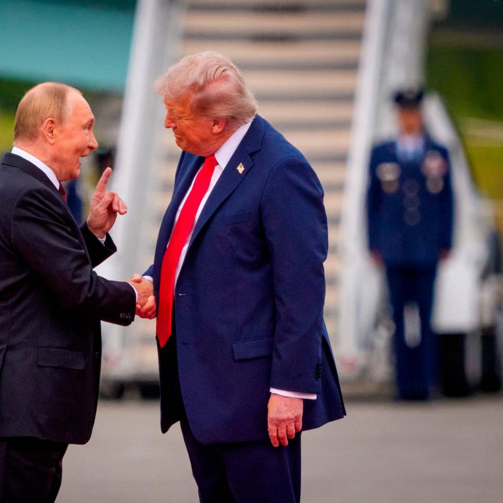 Los presidentes Putin y Trump sostuvieron una reunión en Alaska sobre el destino de la guerra en Ucrania. Foto: Getty.