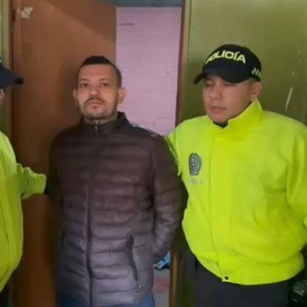 Elder José Arteaga, alias “El Costeño”, capturado en la localidad de Engativá, Bogotá. Foto: captura de video.