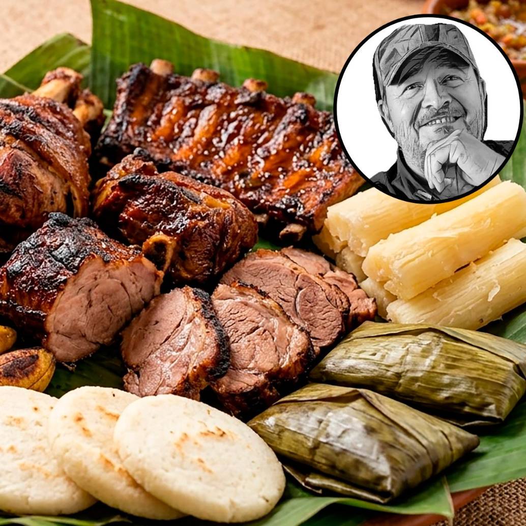 Así luce el asado huilense. FOTO El Colombiano