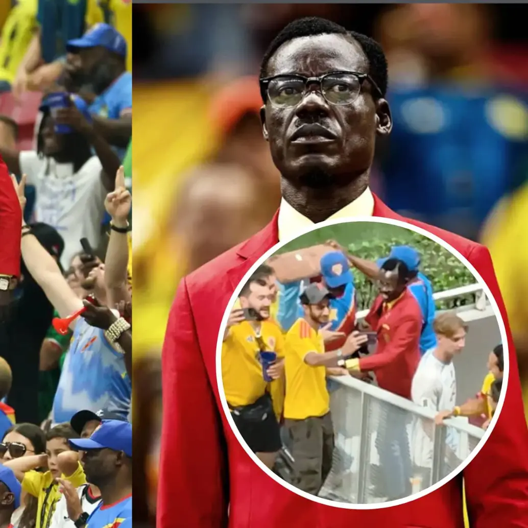 El hincha más famoso de la República Democrática del Congo reapareció tras la derrota ante Colombia con un mensaje de resistencia, orgullo nacional y felicitaciones a la selección colombiana. Foto: Tomada de Instagram @lumumbaveaofficiel y Captura de video de X @DiarioOle