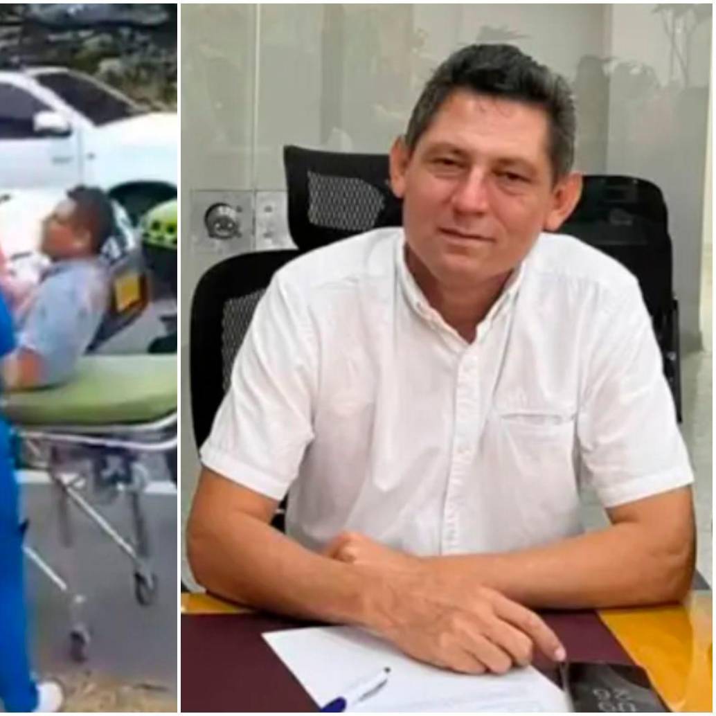 El hecho en el que el concejal de Cúcuta, Guillermo León Báez, fue atacado por su hijo ocurrió en una vía de la ciudad. FOTOS: Captura de video y tomada de Facebook Guillermo León Báez