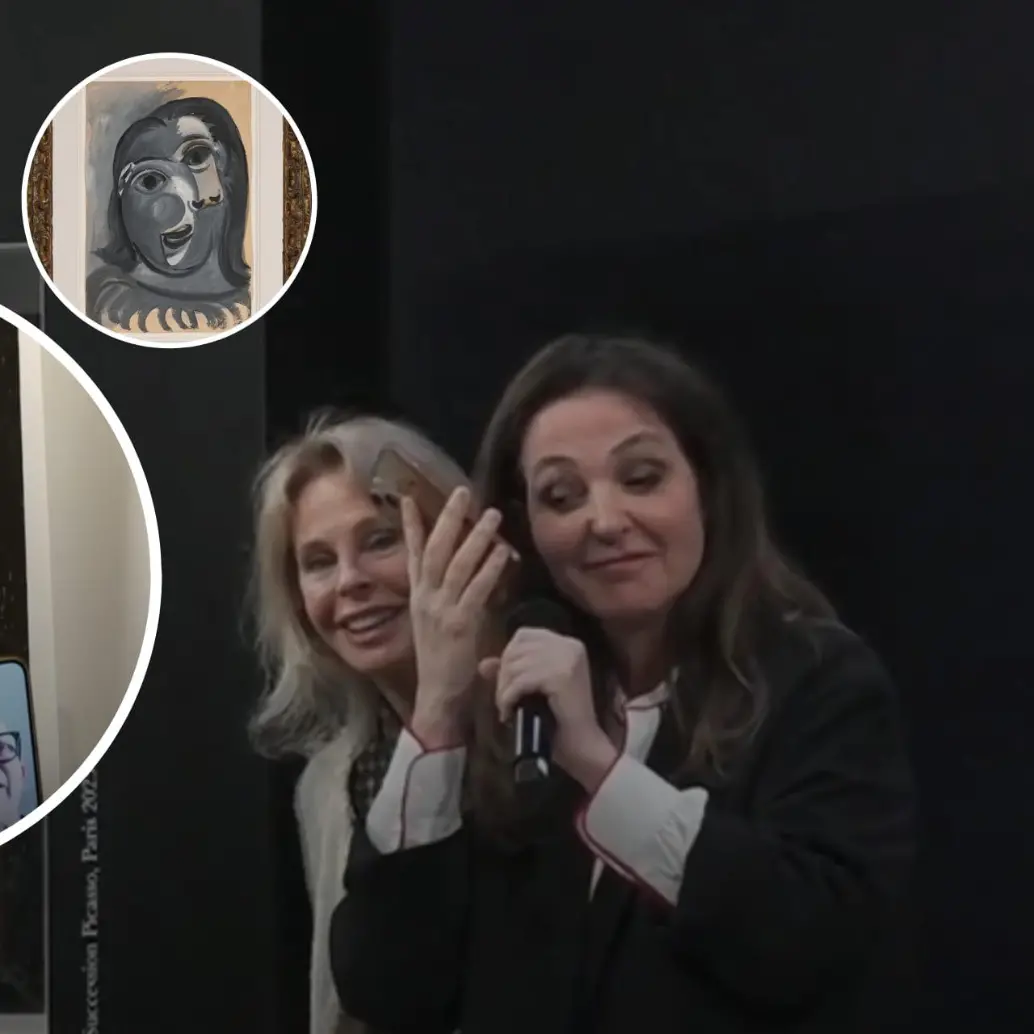 Transmisión en directo del sorteo benéfico en el que se definió el ganador de una obra de Picasso.Foto: captura de pantalla de RTVE Play