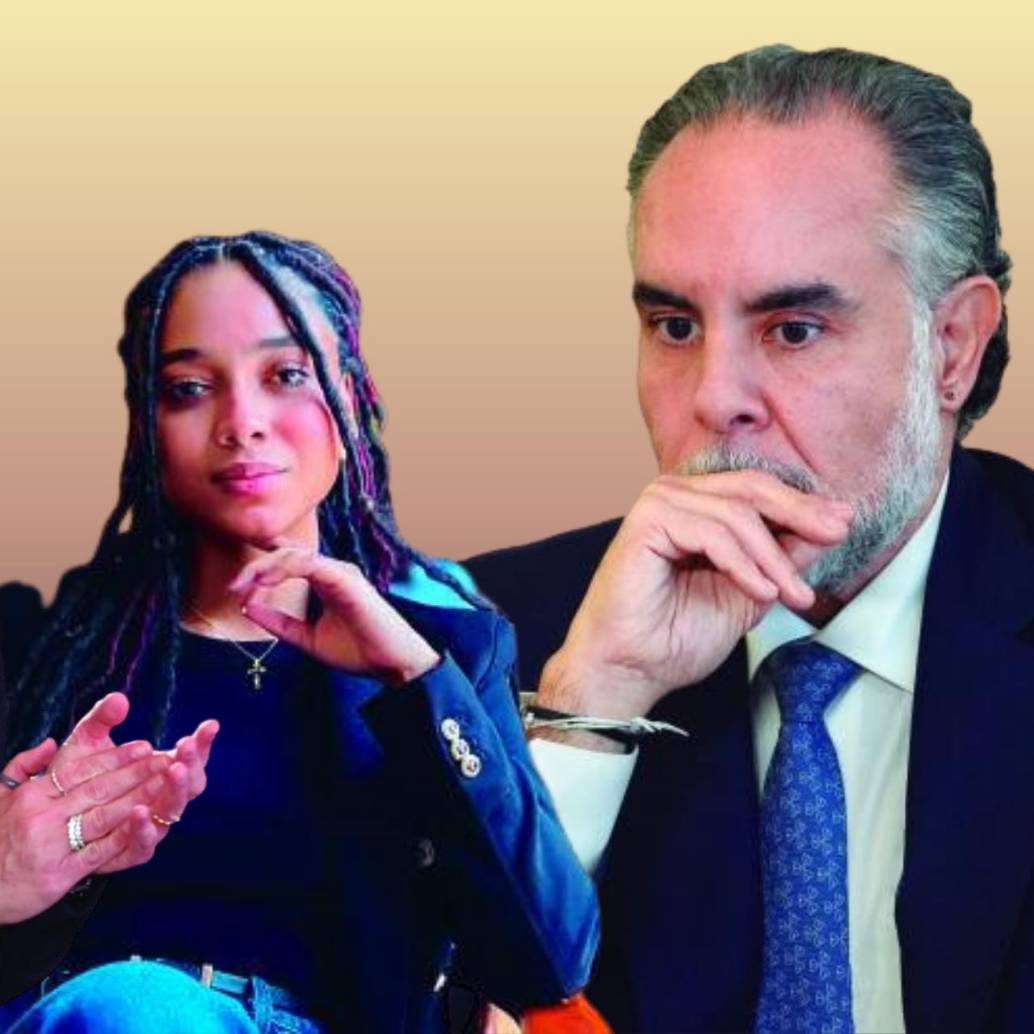 A la izquierda, Verónica Alcocer; en el medio, Juliana Guerrero; a la derecha, Armando Benedetti. Foto: Presidencia. 