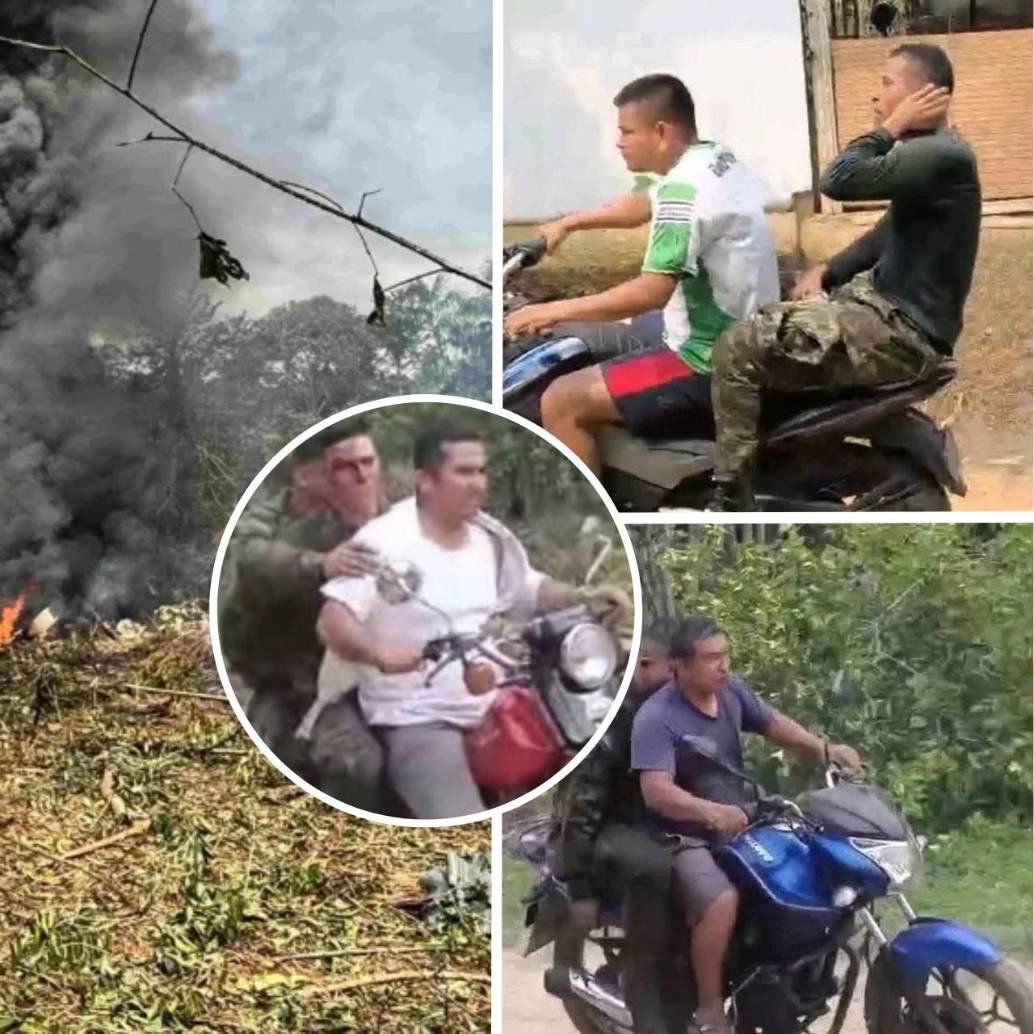 EN VIDEO | Solidaridad de civiles con soldados heridos en accidente del Hércules. Foto: AFP / redes sociales