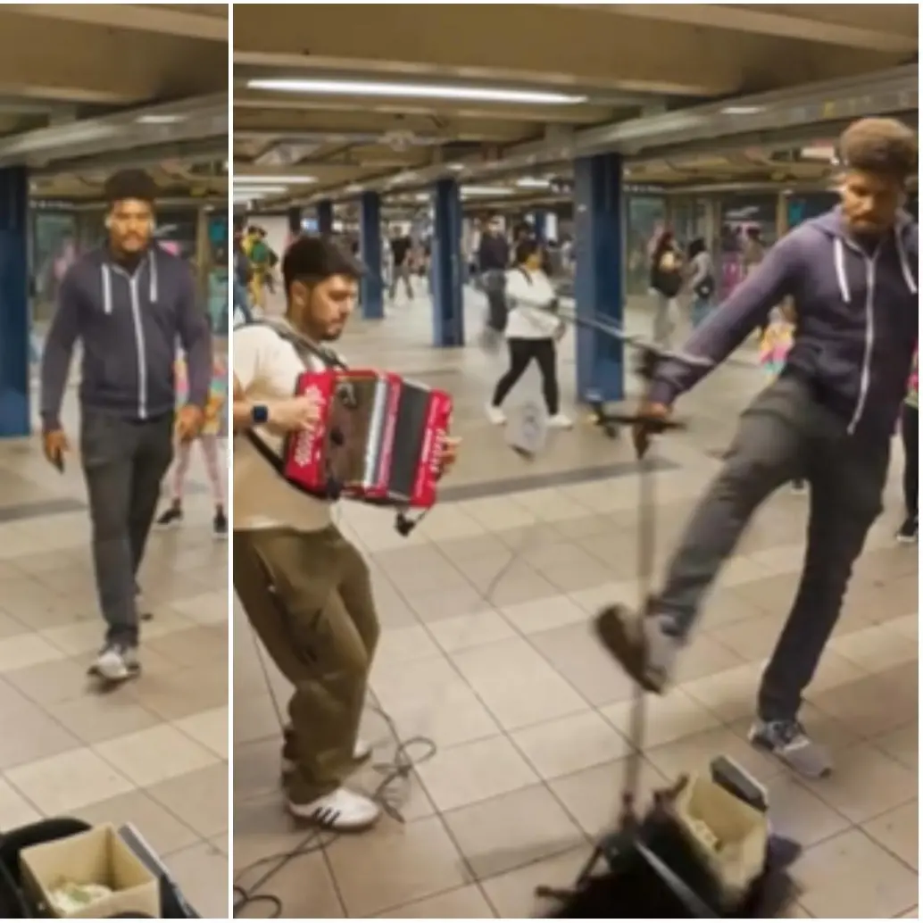 El protagonista de esta historia fue un artista identificado como Alejo Portela, un joven músico colombiano que canta en Nueva York. FOTO: Captura video redes sociales @alejoportelaa