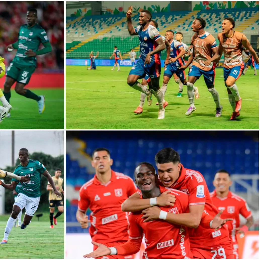 Santa Fe, Alianza, Águilas y América aún tienen posibilidades de avanzar a los cuadrangulares semifinales. Foto: Colprensa y redes @alianzafc.official