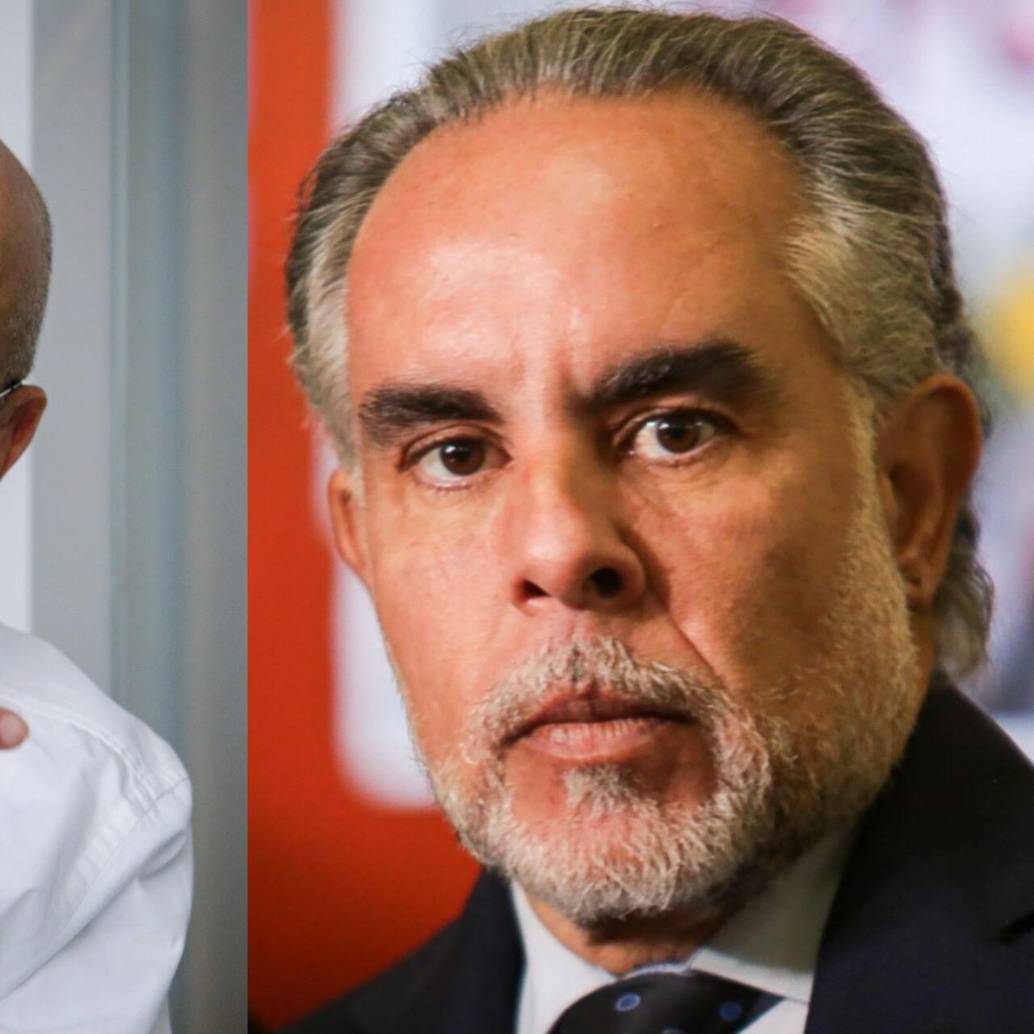 Un chat de ministros dejó en evidencia las diferencias entre el jefe de la cartera de Justicia, Eduardo Montealagre; y el ministro del Interior, Armando Benedetti. FOTOS: Colprensa