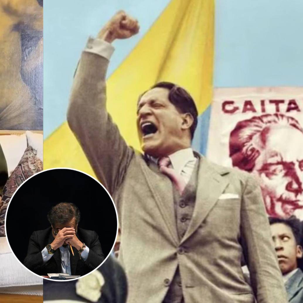 Gloria Gaitán Jaramillo, hija de Jorge Eliécer Gaitán, buscó hablar con Gustavo Petro para tener respuesta sobre el motivo por el cual el Gobierno Nacional permitió que el Clan del Golfo pudiera autodenominarse Ejército Gaitanista. Fotos: Captura de video, Colprensa y AFP