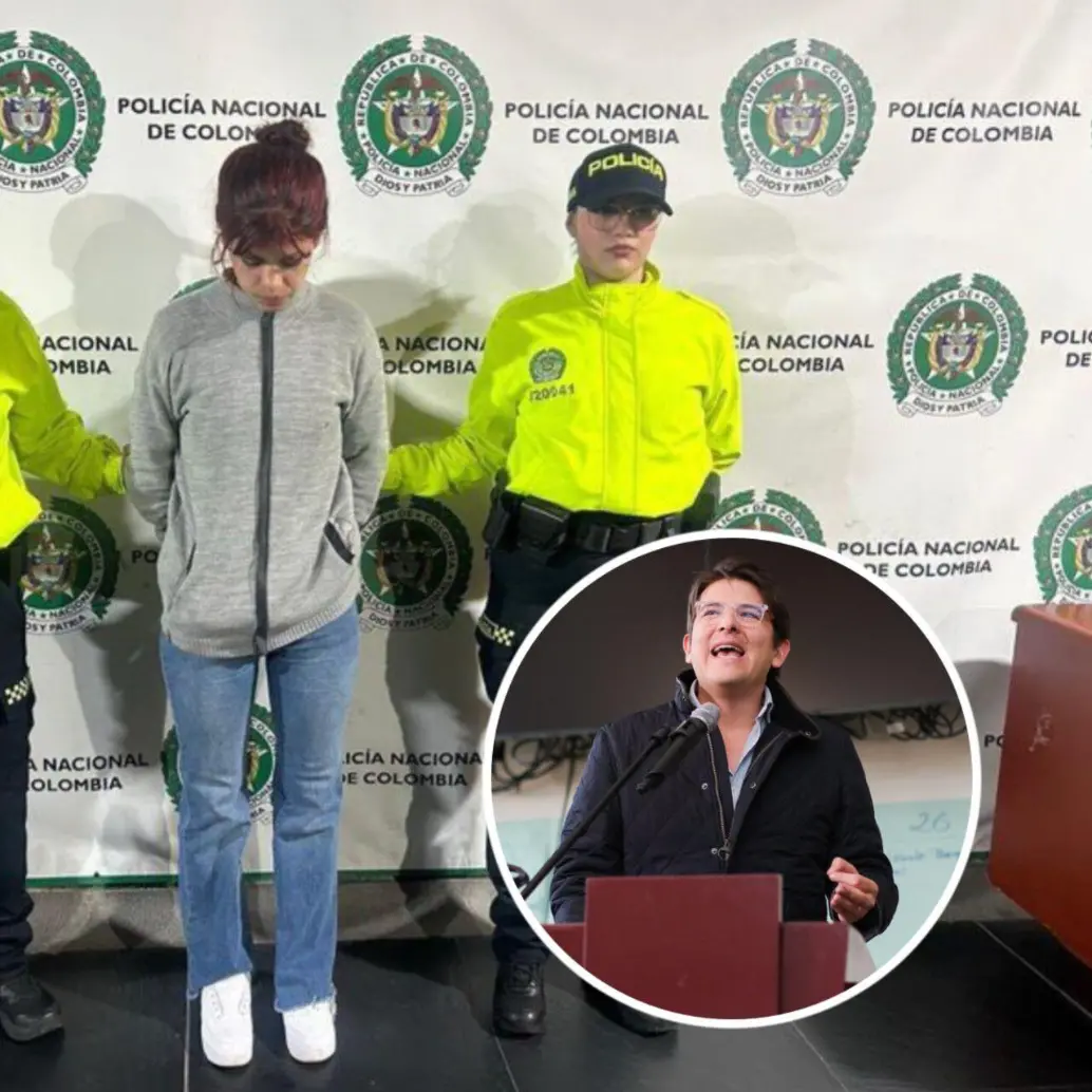 Alias Gabriela fue capturada en Florencia, Caquetá, con más de un millón de pesos en efectivo. Fotos: Policía y Colprensa