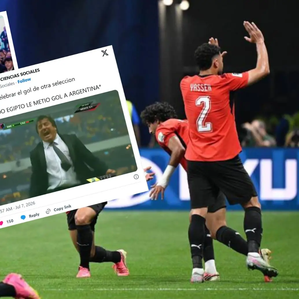 Las redes explotaron con memes tras la remontada de Argentina frente a Egipto. Foto: Xinhua / redes sociales 