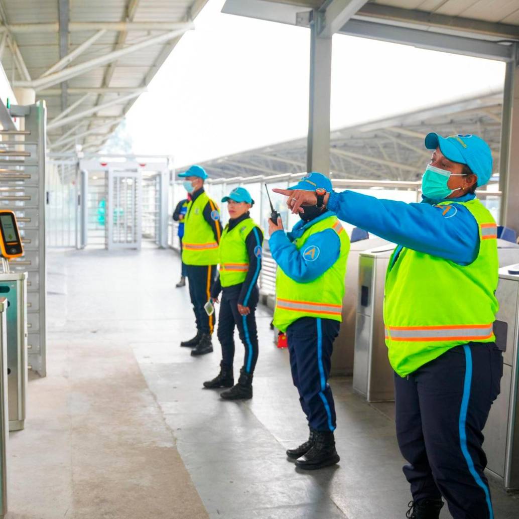 Así son las estructuras anticolados del portal 20 de Julio de TransMilenio. FOTO: Tomada de X @TransMilenio