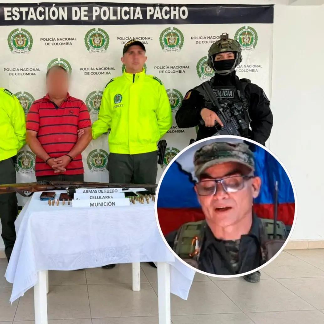 Luis Hernando Vera Fernández, alias Mono Luis, fue capturado en el Peñón, Cundinamarca. FOTOS: Cortesía Policía y Colprensa