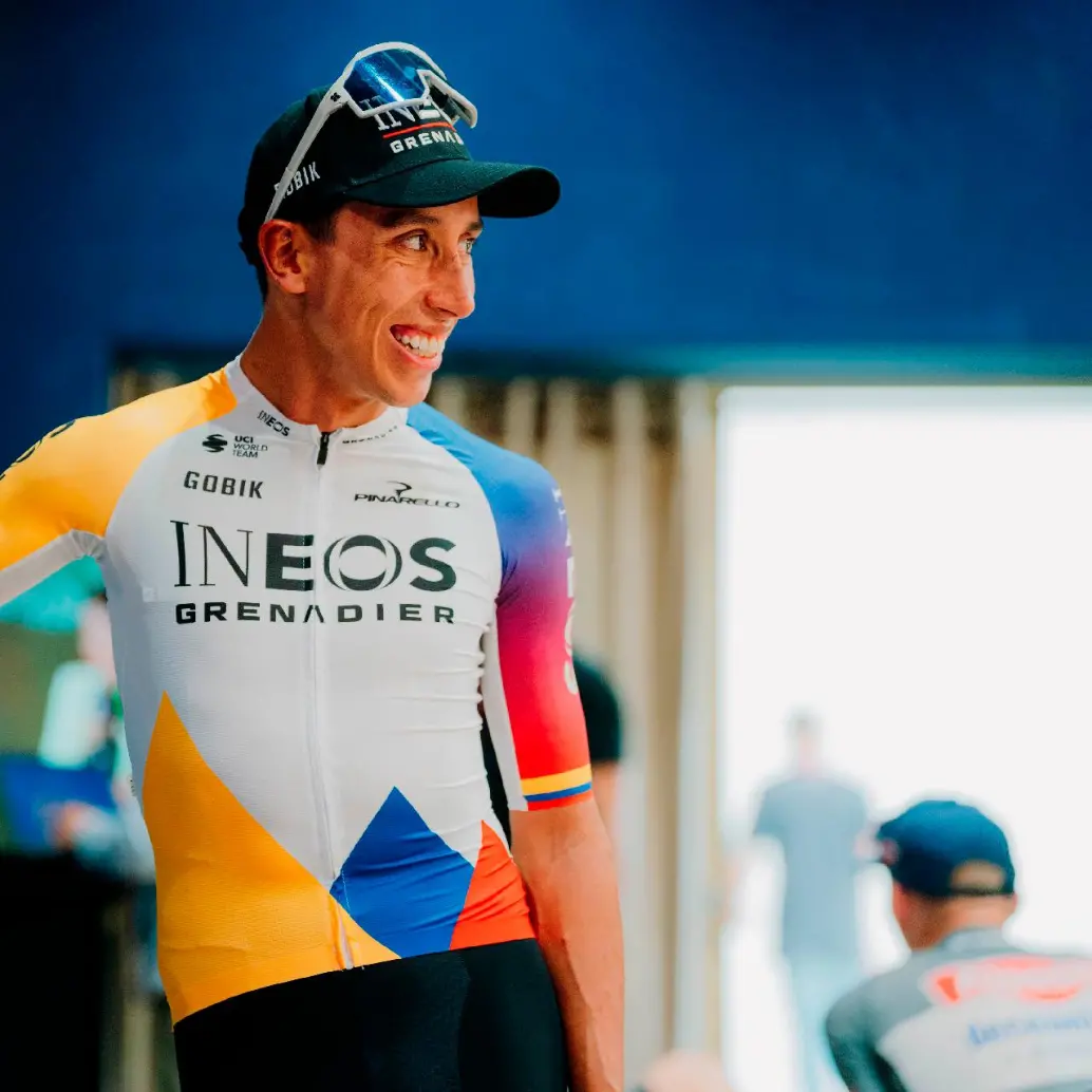 Egan Bernal, una de las grandes figuras que estará en el Nacional de ruta-2026. FOTO X-INEOS