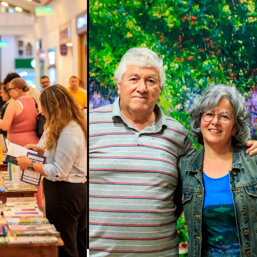 Juan José Hoyos y Maryluz Vallejo (a la derecha) han publicado libros sobre la crónica en Antioquia y en Colombia. Ambos estuvieron en la Fiesta Cultura y Libros en El Tesoro. Fotos Camilo Suárez.
