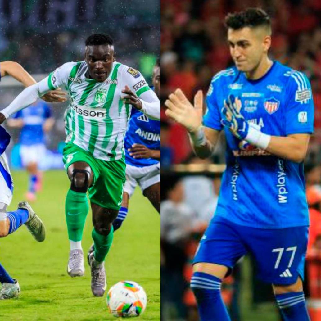 Junior FC y Atlético Nacional lideraron las transferencias más altas del fútbol colombiano en 2025. FOTO: COLPRENSA Y EL COLOMBIANO