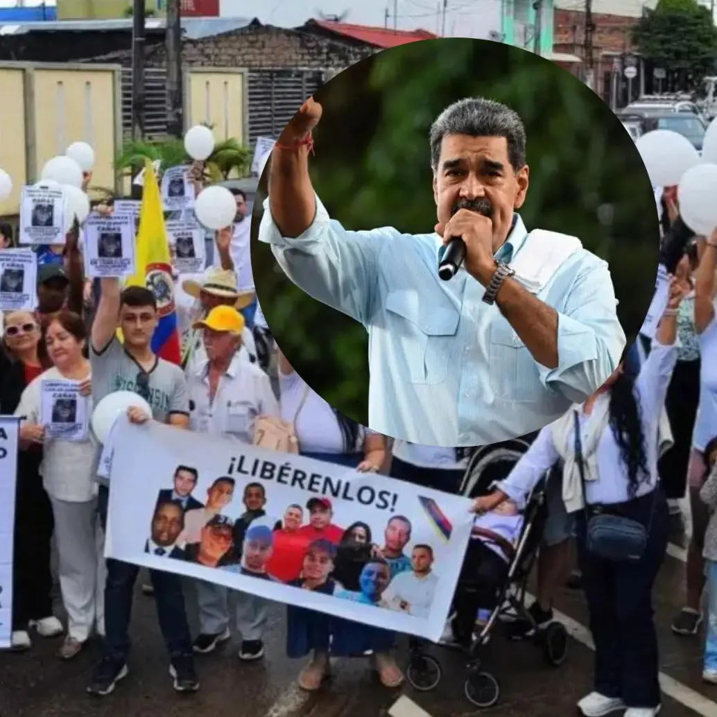 “Solo pedimos que los traigan de vuelta”, dicen los familiares de los colombianos presos sin juicio en cárceles venezolanas. FOTO: CORTESÍA FAMILIAS Y AFP.