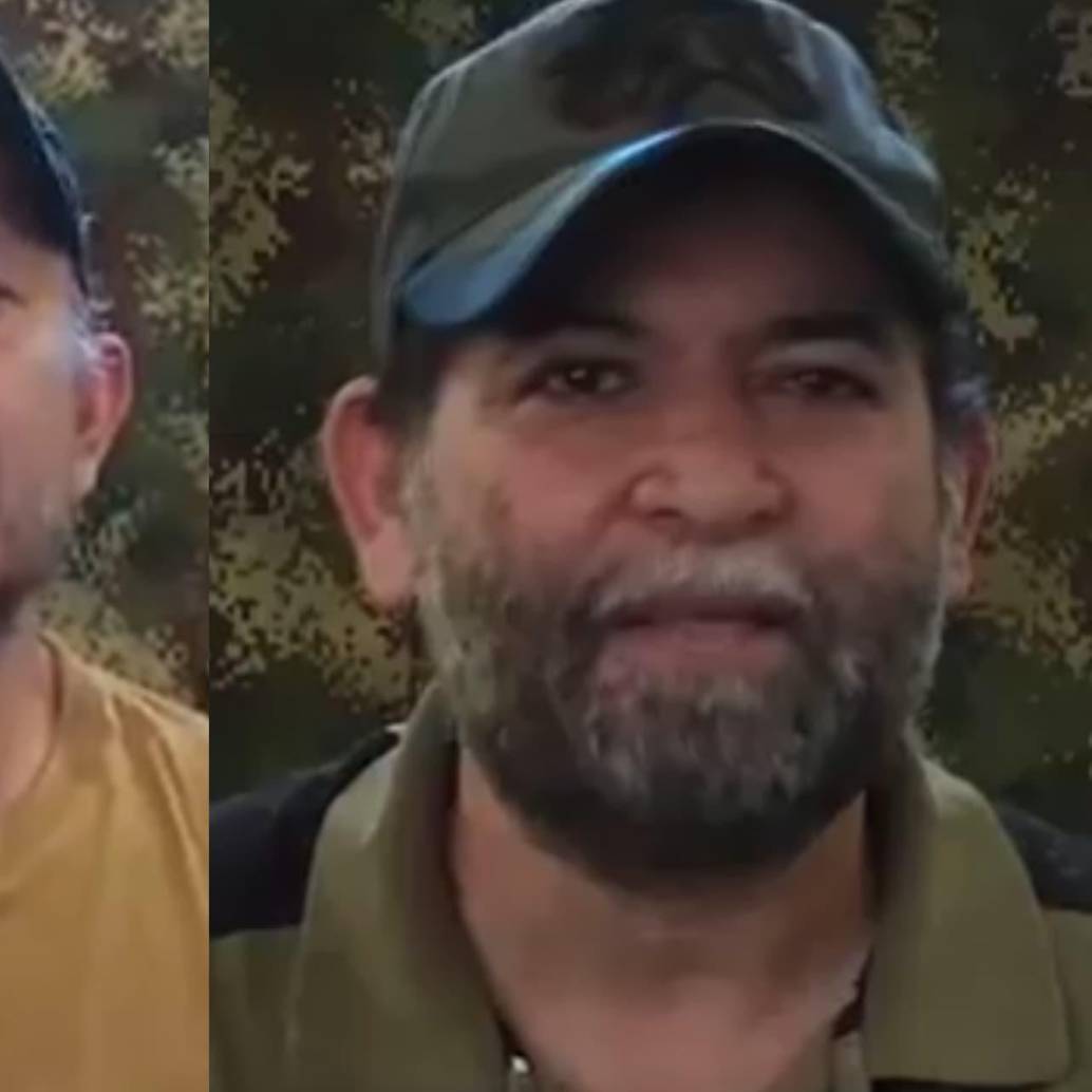 Rodrigo Antonio López y Jesús Antonio Pacheco, secuestrados por el ELN en el departamento de Arauca. Foto: captura de video