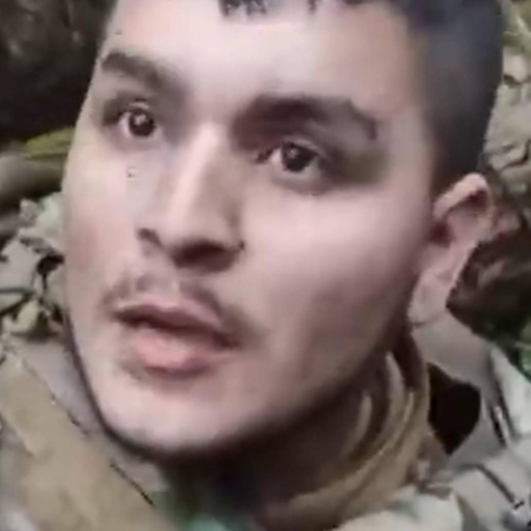 Él es William Andrés Gallego, el colombiano capturado por Rusia en Ucrania.Foto: captura de video redes sociales