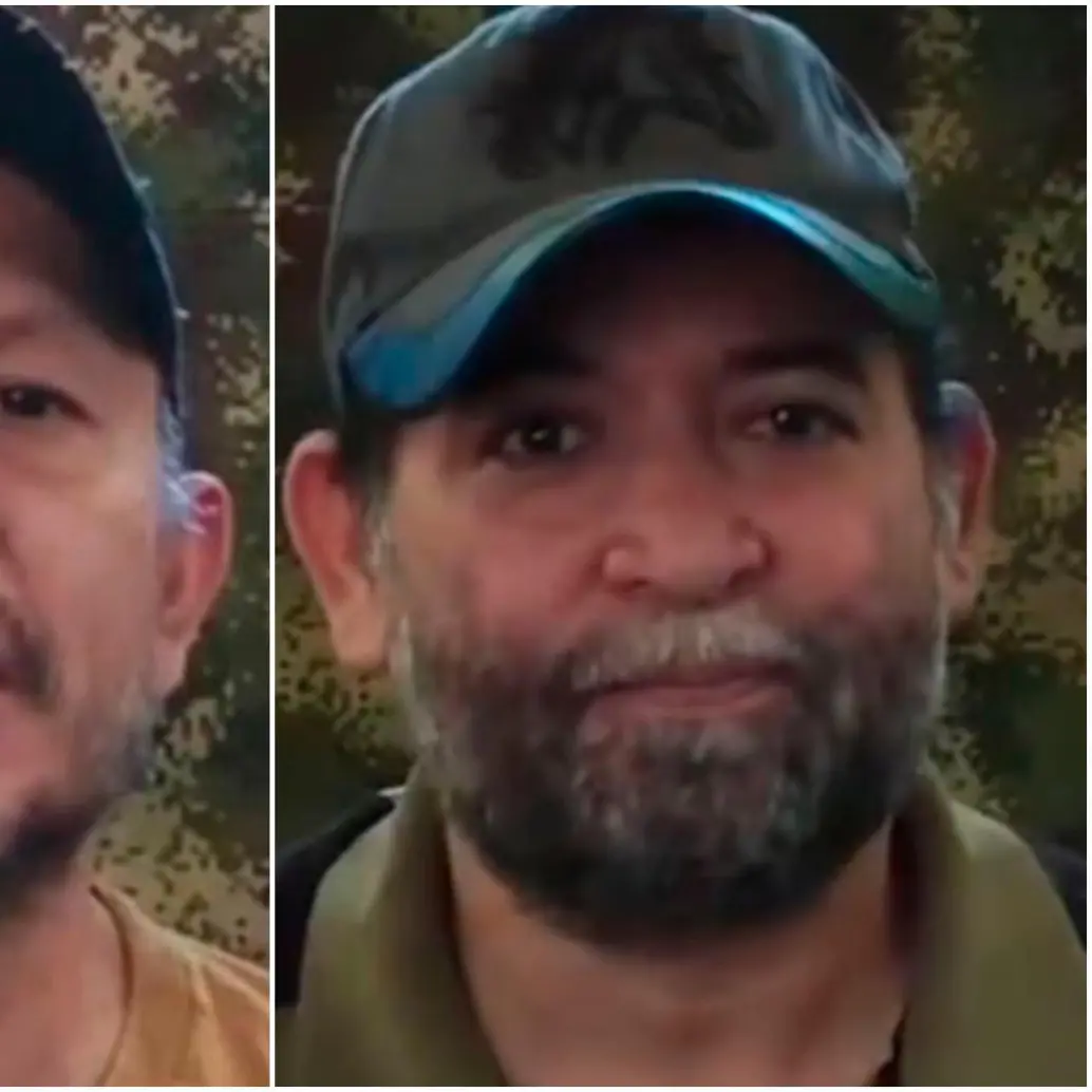 Ellos son los dos funcionarios de la Fiscalía que el ELN secuestró en Arauca. FOTOS: Captura de video 