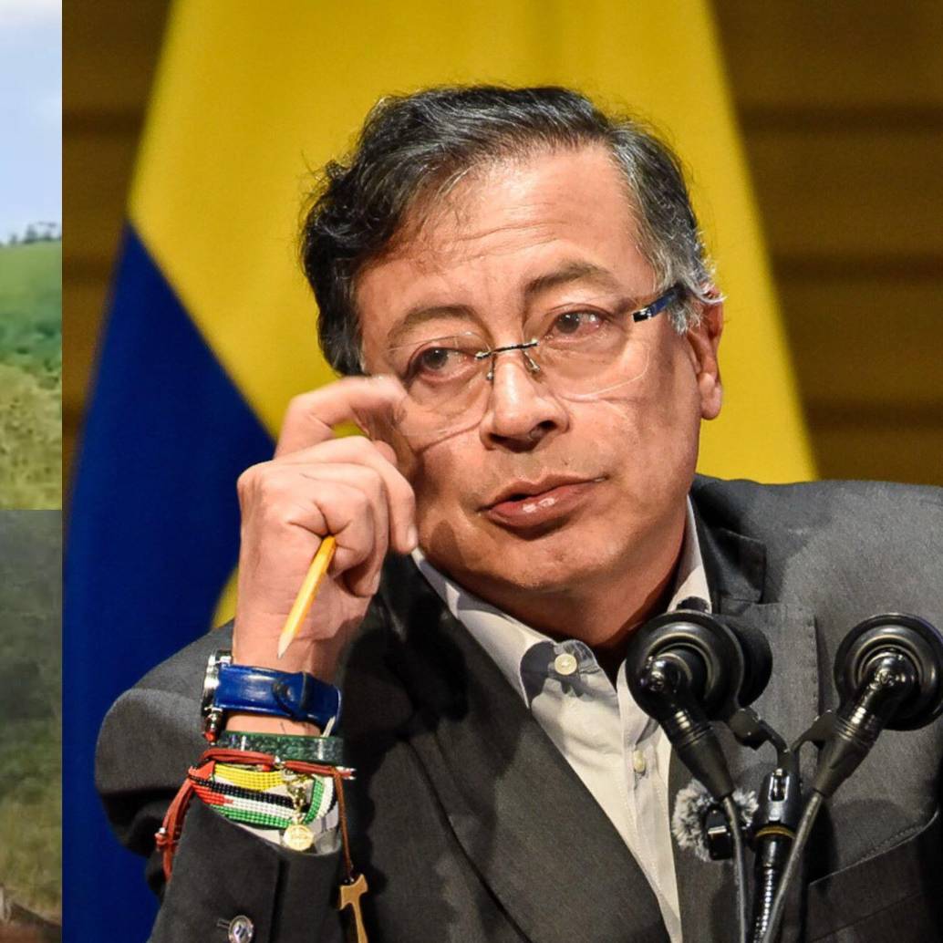 Delegación del gobierno de Gustavo Petro se reunió con las disidencias de alias Calarcá, quienes serían los responsables de un ataque a un helicóptero de la Policía en Amalfi. Fotos: Colprensa y redes sociales