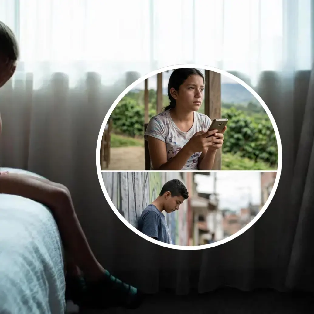 Según el estudio global Disrupting Harm, cerca de 860.000 menores han sido víctimas de explotación o abuso sexual digital en el último año. Esta es una imagen de referencia. FOTO: Getty e IA