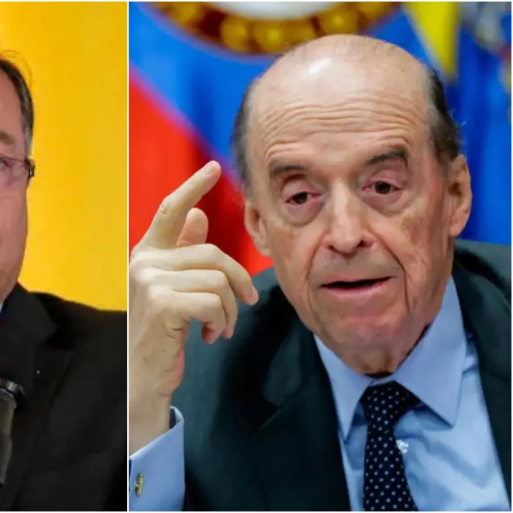 El presidente Gustavo Petro y el excanciller Alvaro Leyva, vienen enfrentándose públicamente sobre el manejo del país y otros temas personales. FOTO: COLPRENSA