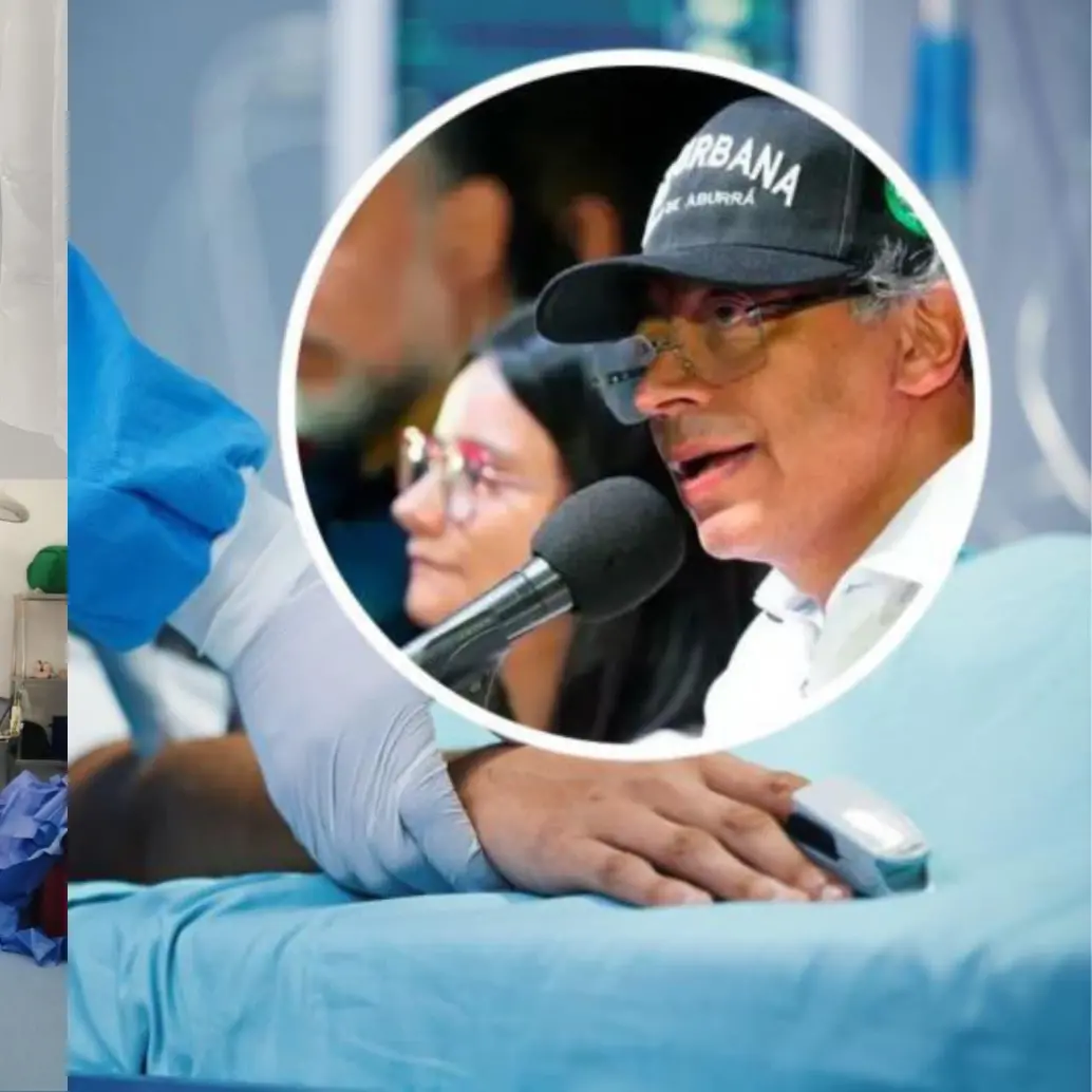 Con videos, fotos y publicaciones virales, médicos le respondieron al presidente sobre sus palabras lanzadas contra el gremio en medio de una concentración en la capital antioqueña. Fotos: Getty Images y Presidencia