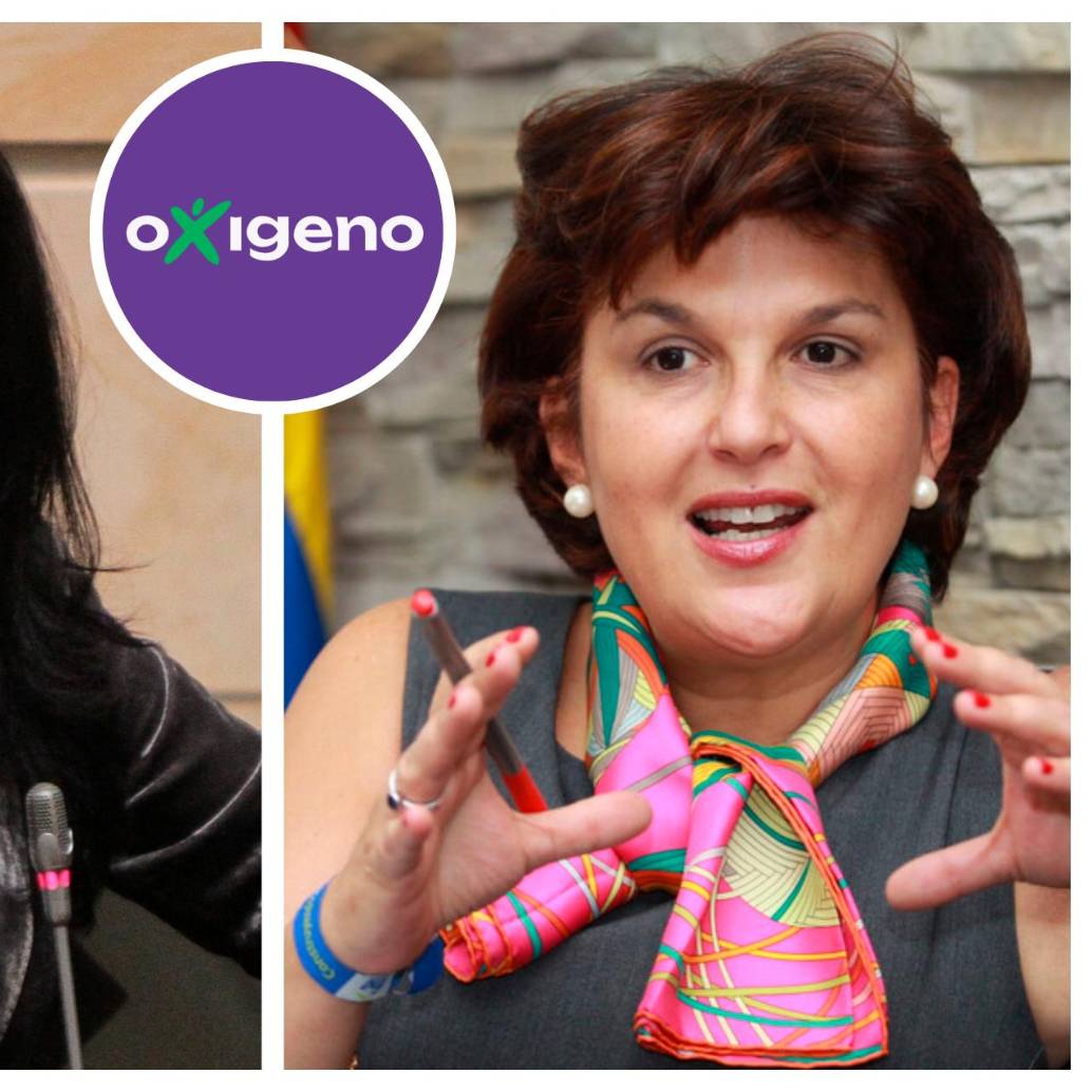 Al parecer, una de las diferencias que habría motivado la salida de Uribe (derecha) habría sido el incumplimiento del principio de “lista cremallera”, que garantizaba la alternancia en la conformación de la lista entre y un hombre y una mujer. FOTO: COLPRENSA