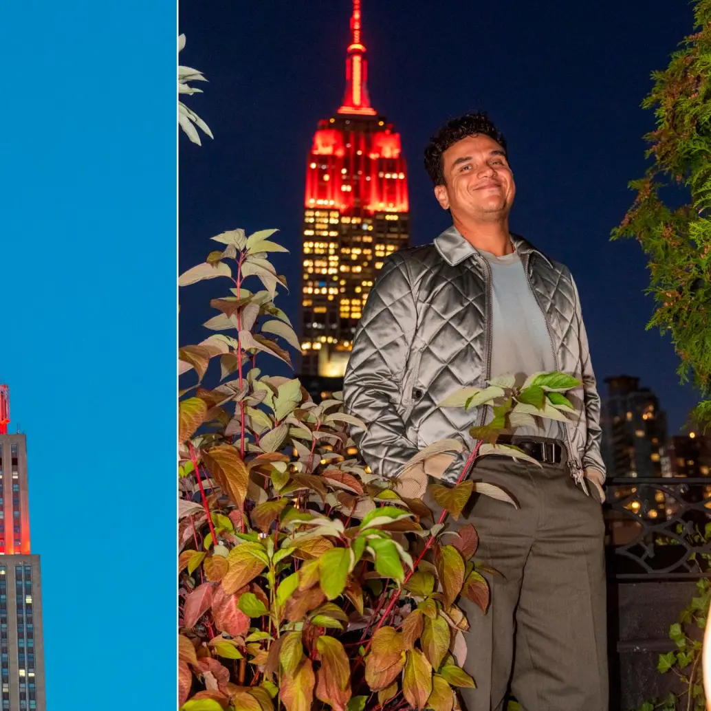 Así lució de rojo el Empire State Building en homenaje al silvestrismo. FOTOS: Getty