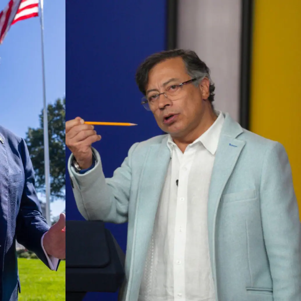 Los presidentes Donald Trump y Gustavo Petro han tenido diferentes encontrones a través de las redes sociales, siendo el último uno de los más graves en donde las ayudas internacionales y el TLC estarían en riesgo. Fotos: Getty Images y Colprensa