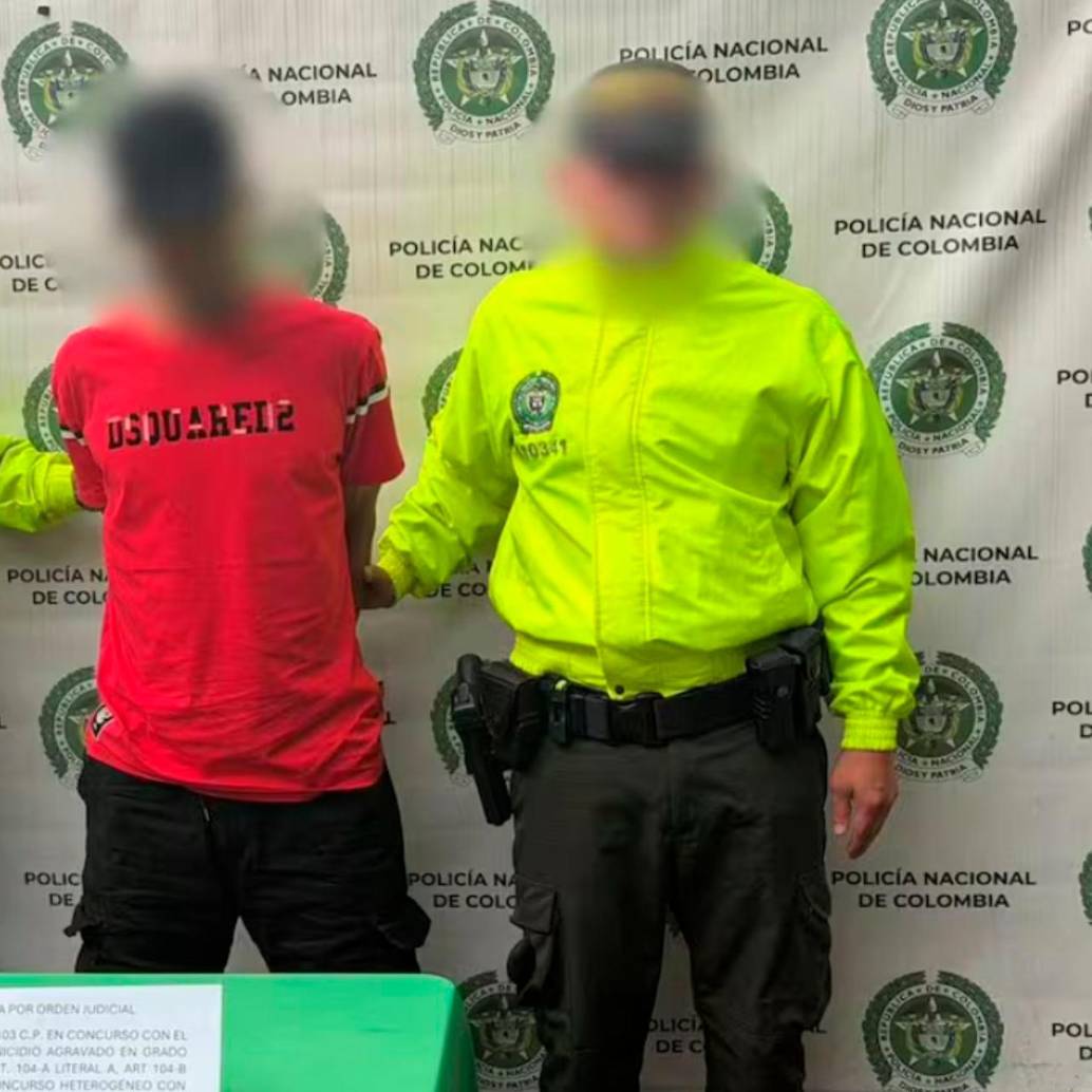 Alias Gafas fue detenido por la Policía en Pereira. FOTO: Cortesía Policía