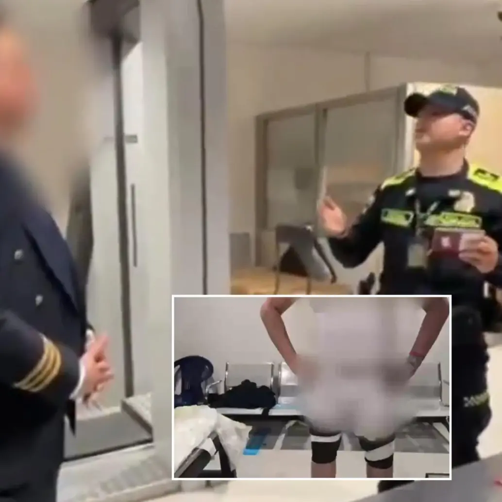 Intentó pasar los controles del aeropuerto vestido de piloto, pero fue capturado por las autoridades. Foto: Polícia. 