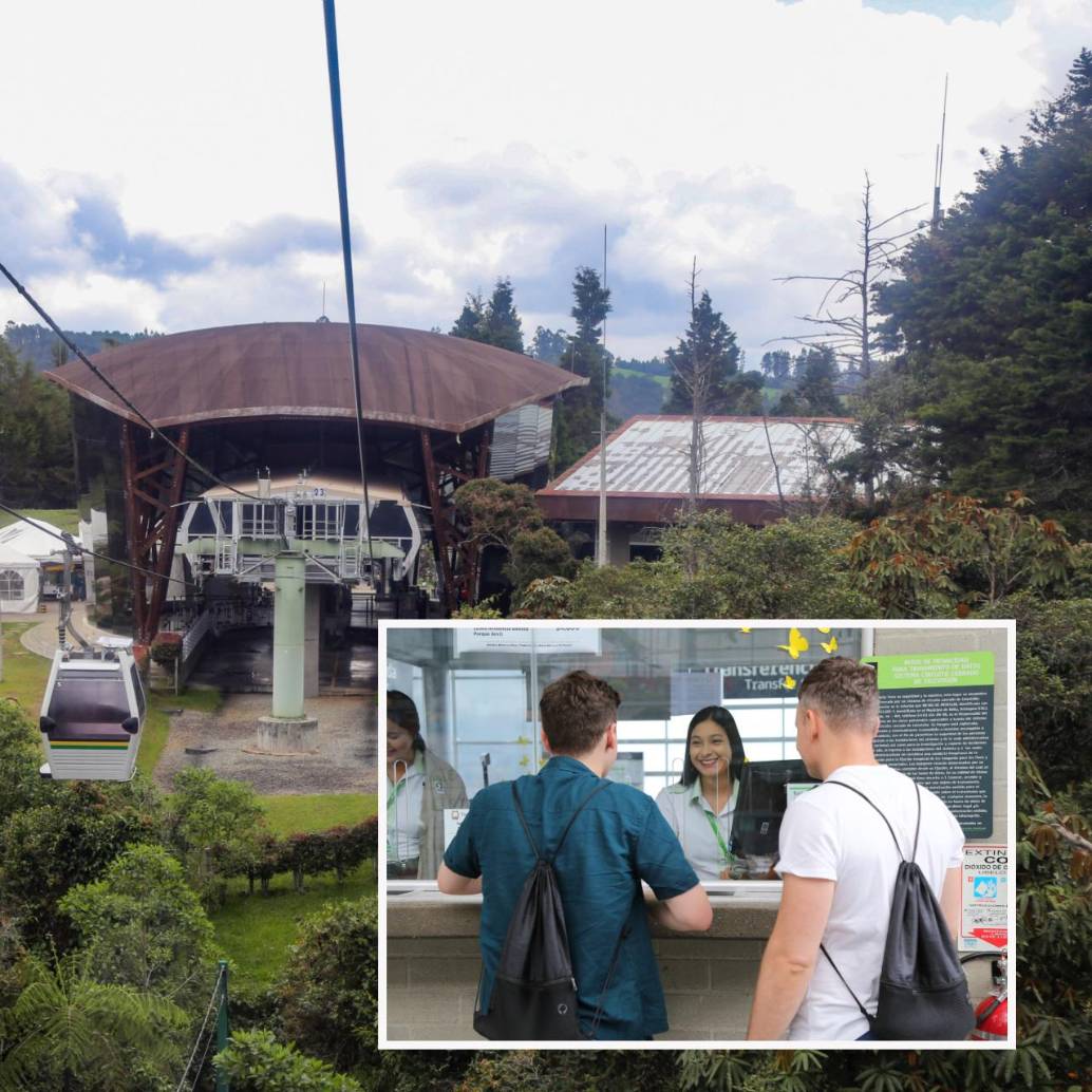 Imagen de referencia de la estación Arví del metrocable de Medellín. FOTO: Cortesía