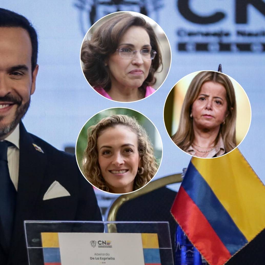 Viviane Morales, Elsa Noguera y Juliana Gutiérrez ya fueron designadas. La ley exige un número de ministerios ocupados por mujeres; estas son las cuentas por ahora para el gabinete del presidente electo Abelardo de la Espriella. Foto: Colprensa