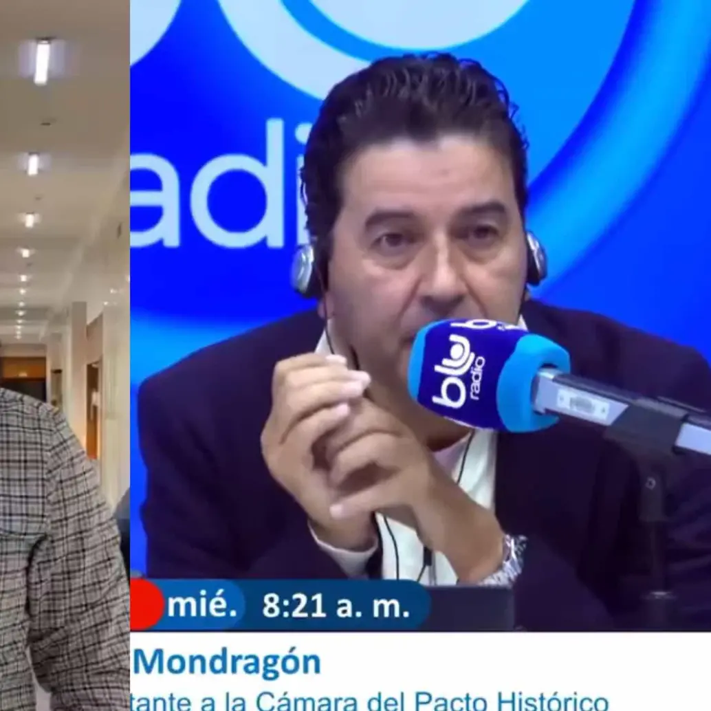 Alfredo Mondragón, representante y Néstor Morales, director de Mañanas Blu. FOTO CAPTURA DE PANTALLA