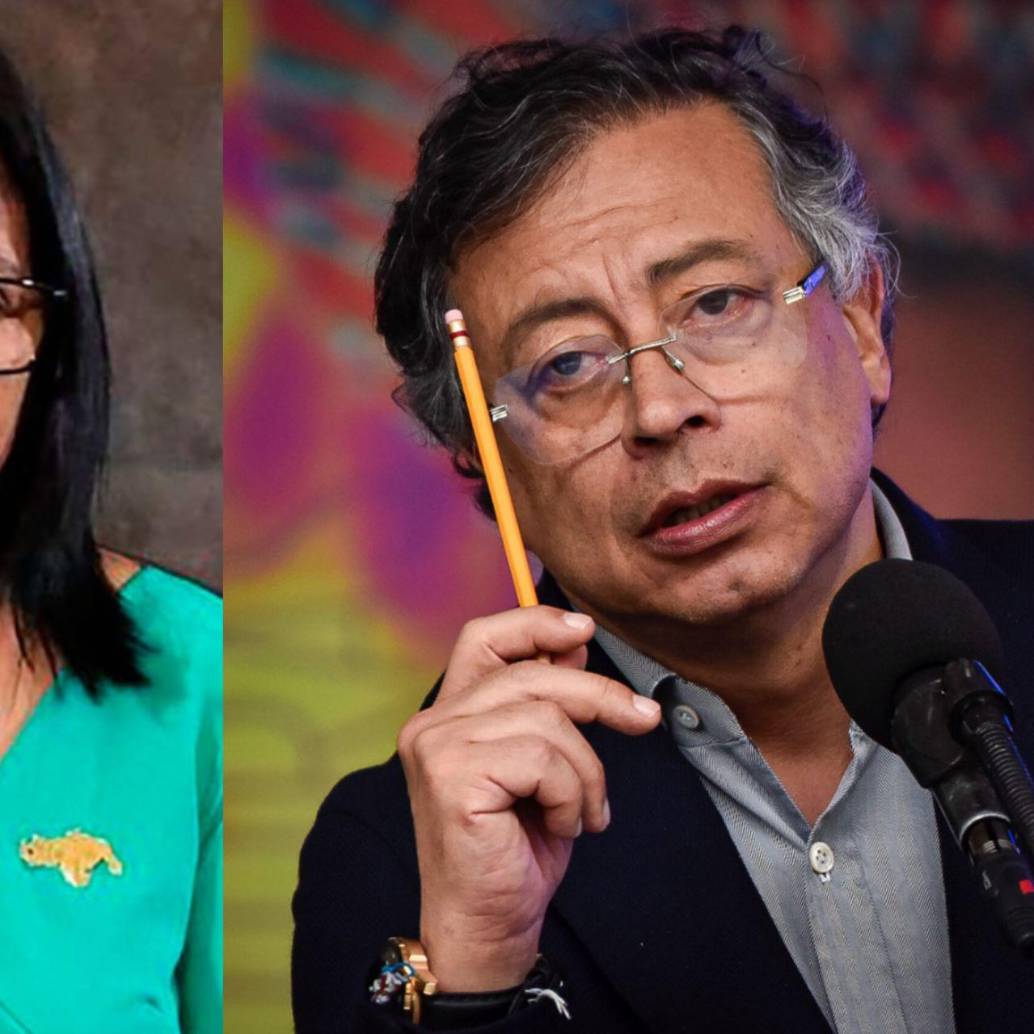 Delcy Rodríguez dio detalles sobre los temas que se tratarán en la reunión que tendrá con Gustavo Petro. Fotos: Getty Images y Colprensa
