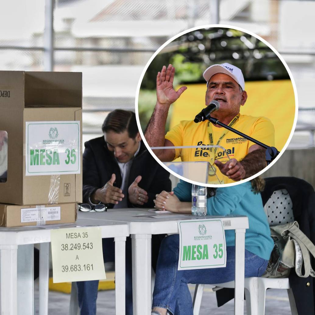 El procurador Gregorio Eljach Pacheco afirmó que el sistema informático para el escrutinio electoral no presenta irregularidades tras las pruebas realizadas por los organismos de control. FOTO: Colprensa. 