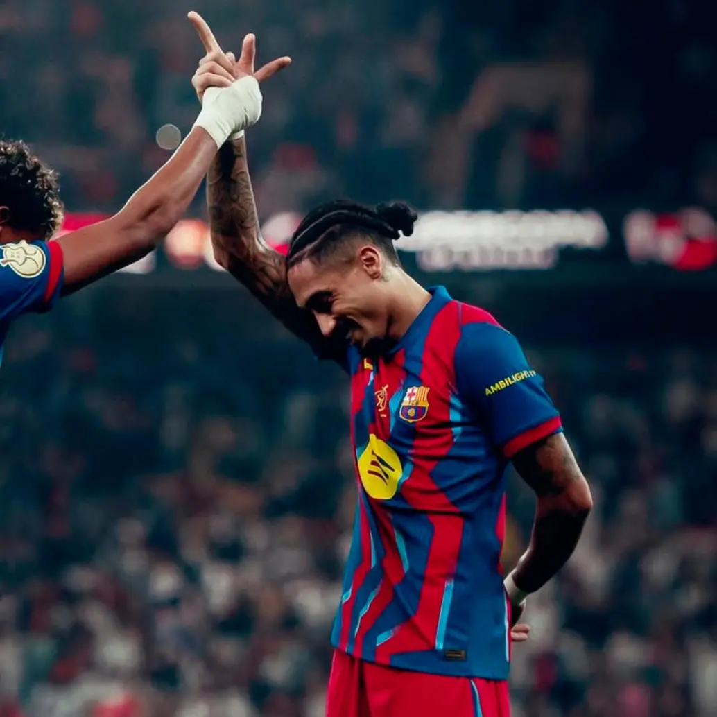 El futbolista español Lamine Yamal, de 18 años, es la gran figura del F.C. Barcelona. Los catalanes fueron campeones de la Supercopa de España. Foto: tomada del Instagram del Barcelona 