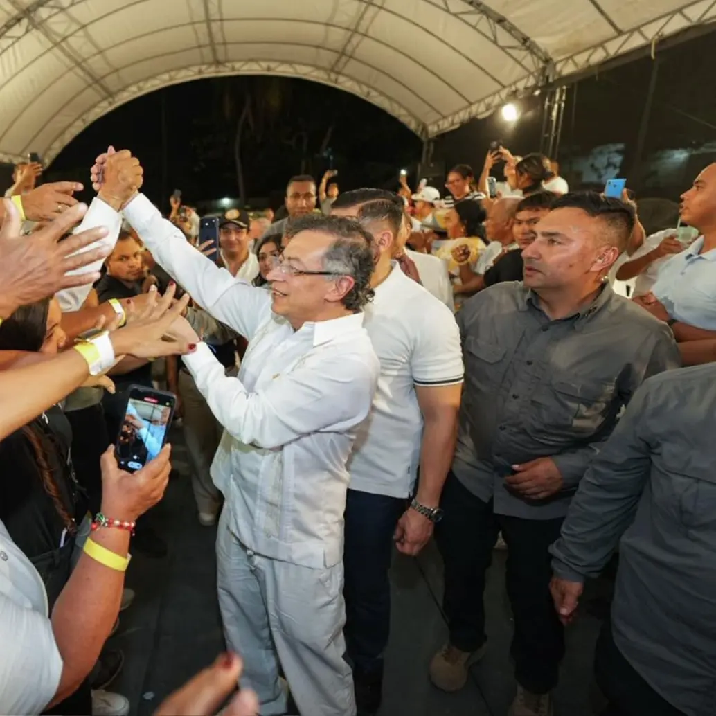 El presidente Gustavo Petro en una de las convocatorias que realizó en la costa Caribe. Foto: Redes sociales