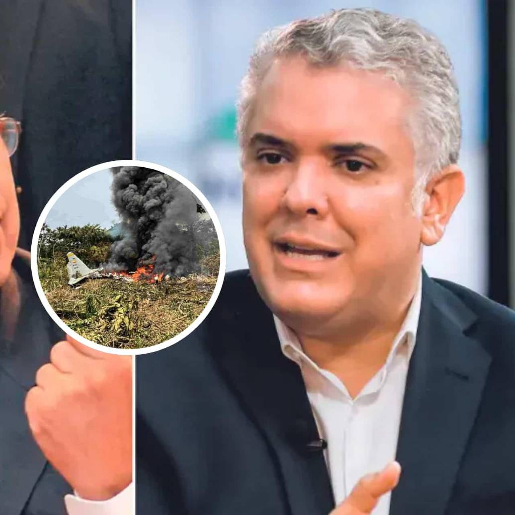 El presidente Gustavo Petro arremetió contra Iván Duque por el avión accidentado. Foto: El Colombiano/Colprensa/AFP