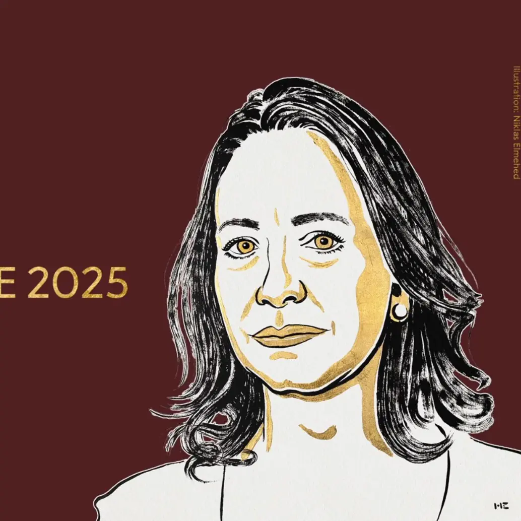Nobel de Paz 2025, María Corina Machado. Foto: Nobel Prize