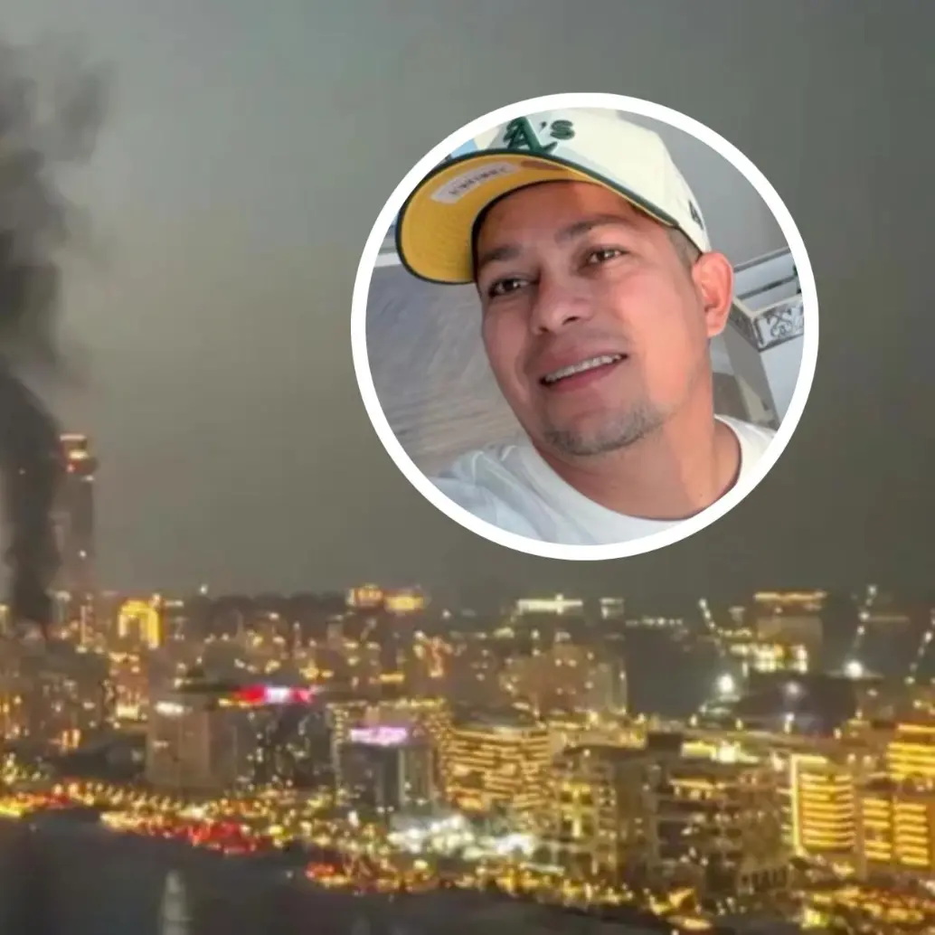 Una de las hipótesis de la familia es que Sebastián Loaiza murió durante un ataque contra el edificio Burj Khalifa en Dubái, presuntamente perpetrado por el régimen iraní. FOTO: Cortesía Muskaan Kataria y redes sociales