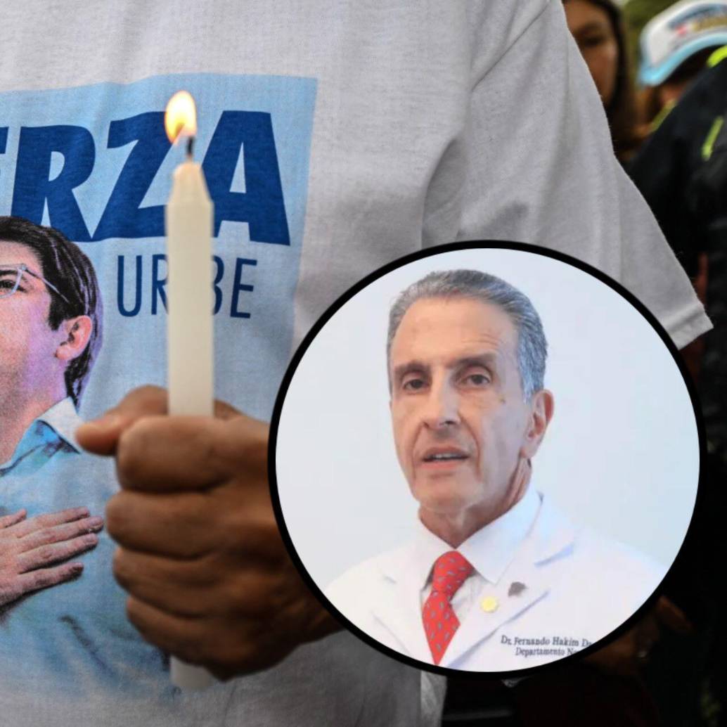 El doctor Fernando Hakim, como director del Departamento de Neurocirugía de la Fundación Santa Fe, ha estado pendiente de la recuperación de Miguel Uribe Turbay. Fotos: AFP y Cortesía