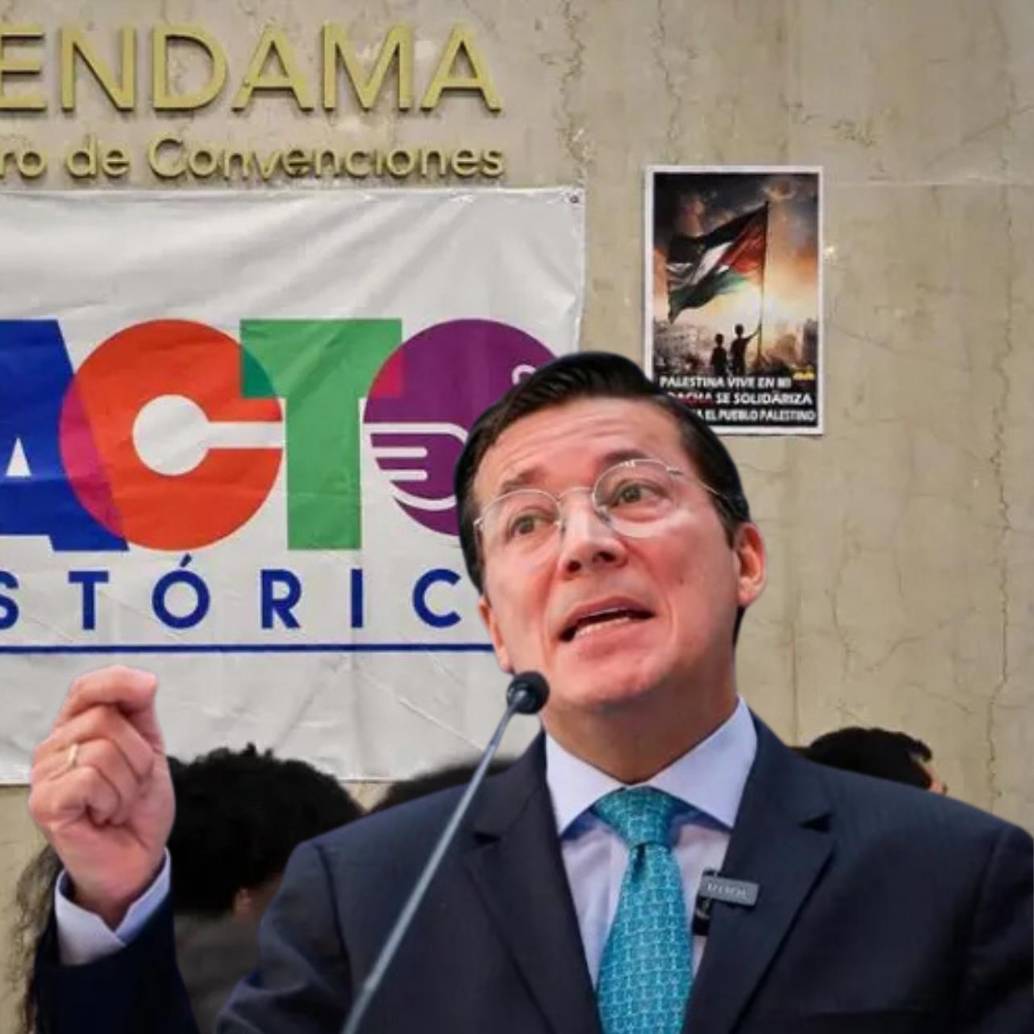 El registrador nacional, Hernán Penagos, defendió el diseño del tarjetón del Pacto Histórico y afirmó que la consulta se mantiene en firme mientras no haya una orden oficial de suspensión. FOTO: EL COLOMBIANO/COLPRENSA
