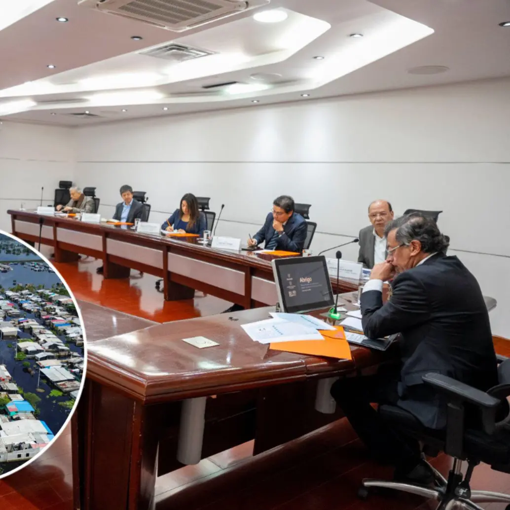 El Gobierno Nacional se reunió con representantes de bancos para buscar soluciones a la crisis climática que se viven en algunas zonas del país. Foto: Presidencia y Manuel Saldarriaga Quintero