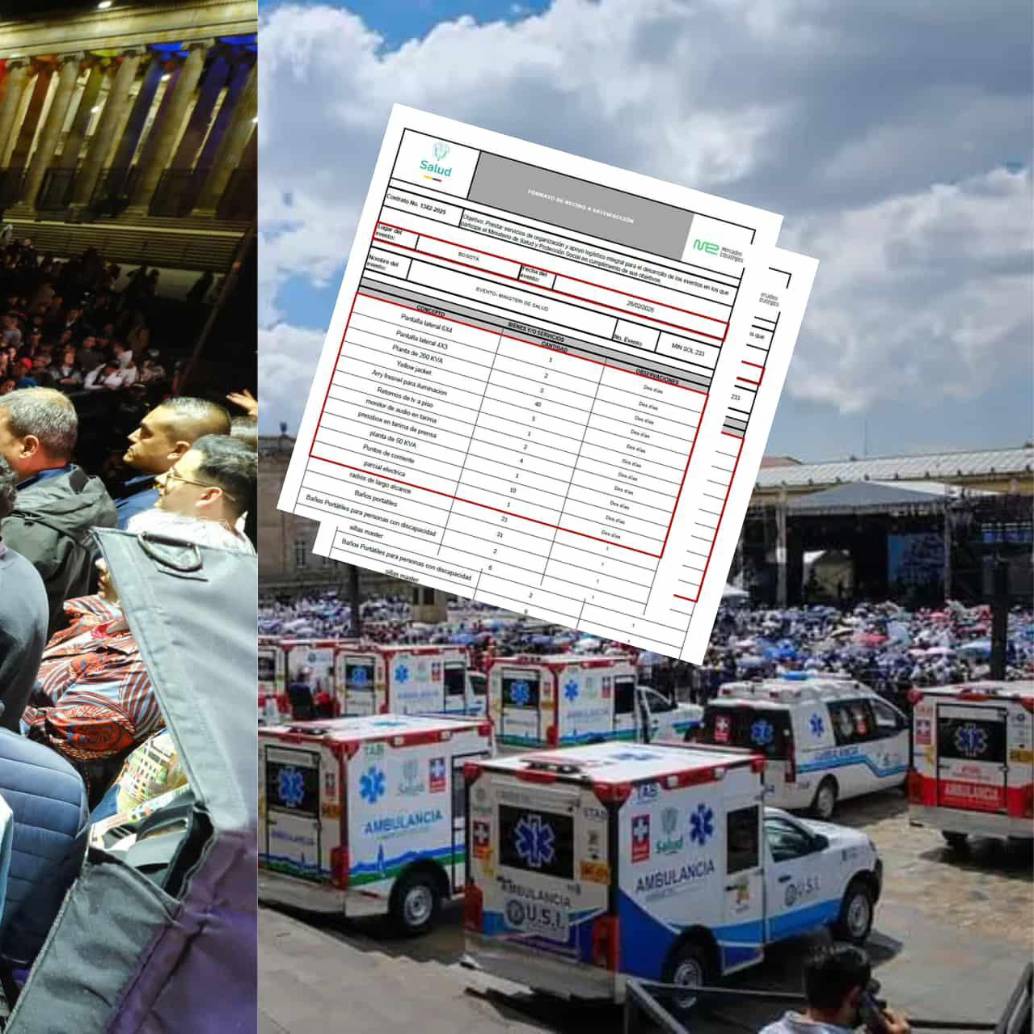 Ambos eventos tuvieron lugar en Bogotá en 48 horas. Foto: Redes sociales/Presidencia.